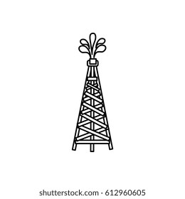 fuel tower isolated icon