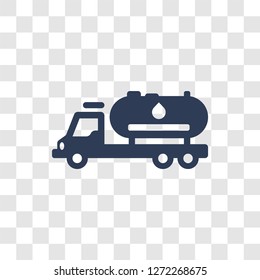 Fuel truck icon. Trendy Fuel truck logo concept on transparent background from Industry collection