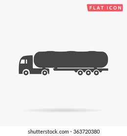 Fuel Truck Icon Vector. 