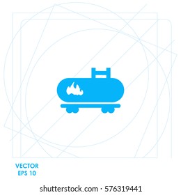 Fuel truck  icon Vector design.