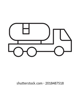 Fuel truck Icon which can easily modify or edit 