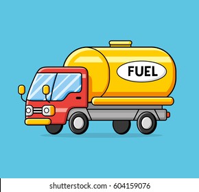 Fuel Truck Vector.