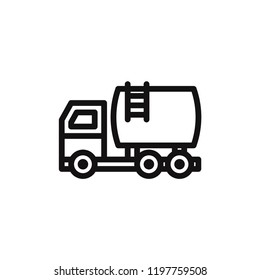 Fuel truck vector icon