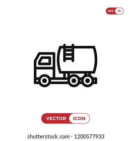 Fuel truck vector icon