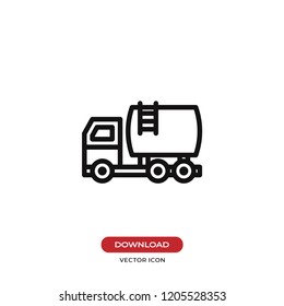 Fuel truck vector icon