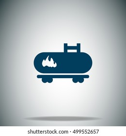 Fuel truck vector icon
