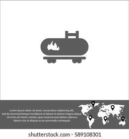Fuel truck vector  icon.