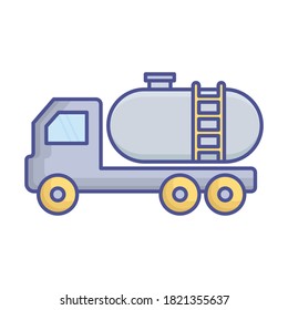 
Fuel truck Vector Icon which can easily modify or edit
