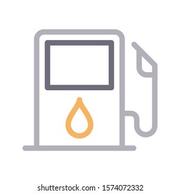 fuel vector color line icon 
