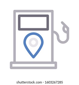 fuel vector color line icon 