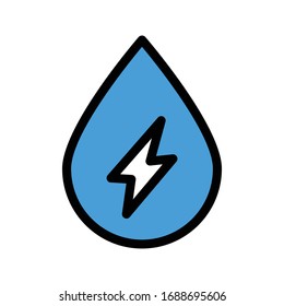 icono de color plano vectorial de combustible 