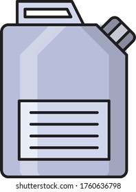 Leuchtstoff-Vektorflachfarbensymbol 