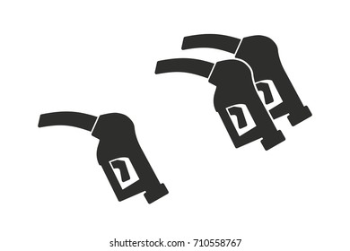 Fuel vector icon. Black illustration isolated on white background for graphic and web design.