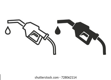 Fuel vector icon. Black illustration isolated on white background for graphic and web design. - Shutterstock ID 728062114