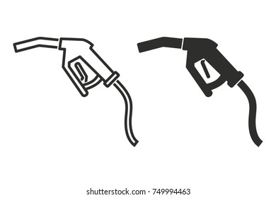 Fuel vector icon. Black illustration isolated on white background for graphic and web design.