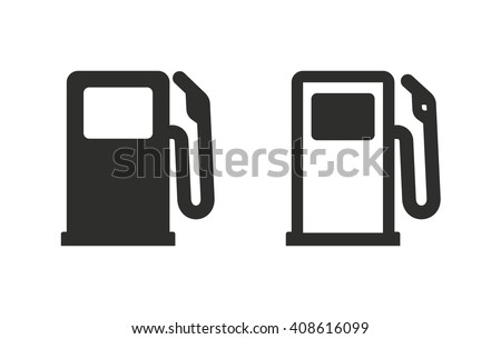 Fuel   vector icon. Black  illustration isolated on white  background for graphic and web design.