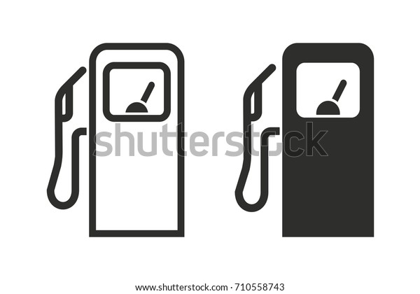 Fuel vector icon. Black\
illustration isolated on white background for graphic and web\
design.