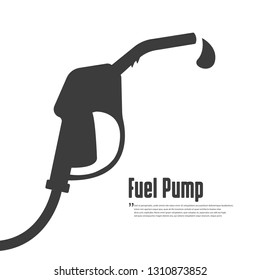 Fuel vector icon. Black icon on white background