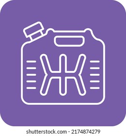 Icono del vector de combustible. Se puede usar para imprimir, móviles y aplicaciones web.