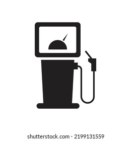 Kraftstoffvektorsymbol. Vektorgrafik-Design der Gasstation. einzeln auf weißem Hintergrund. Vektorgrafik