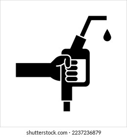 Fuel vector icon. vector illustration isolated on white background for graphic and web design. color editable