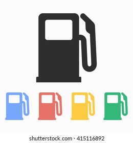 Fuel  vector icon. Illustration isolated on white  background for graphic and web design.