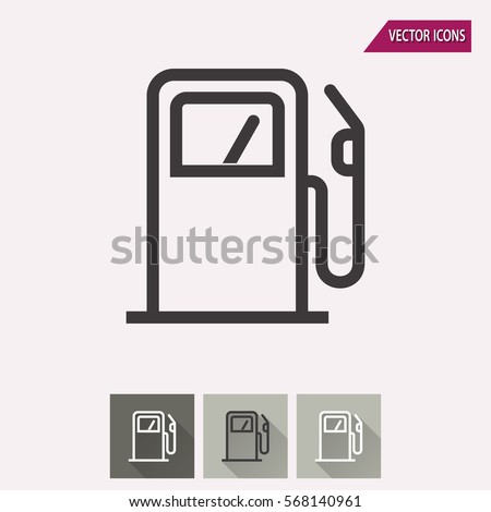 Fuel vector icon. Illustration isolated for graphic and web design.