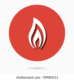 Fuel vector icon with shadow. Illustration isolated for graphic and web design.