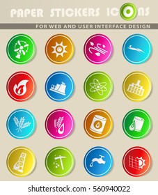 fuel vector icons for user interface design
