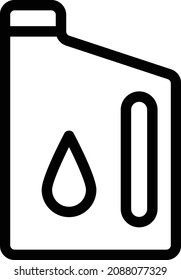 ilustración del vector de combustible en un fondo transparente. Símbolos de calidad premium. Icono vectorial de trazo para el concepto y diseño gráfico.