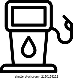 ilustración del vector de combustible en un fondo transparente. Símbolos de calidad premium. Icono vectorial de trazo para el concepto y diseño gráfico.