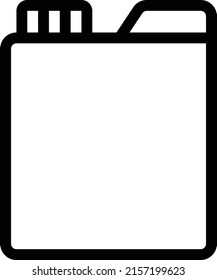 ilustración del vector de combustible en un fondo transparente. Símbolos de calidad superior. Iconos vectoriales de línea delgada para el diseño de conceptos y gráficos. 

