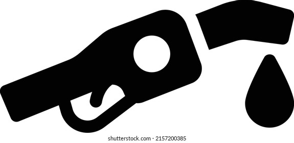 ilustración del vector de combustible en un fondo transparente. Símbolos de calidad superior. Iconos vectoriales de glifos para diseño de conceptos y gráficos. 
