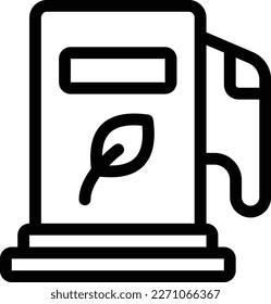 ilustración del vector de combustible en un fondo transparente. Símbolos de calidad superior. Iconos vectoriales de línea delgada para el diseño de conceptos y gráficos.