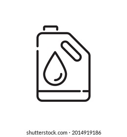 Fuel vector outline icons style illustration. EPS 10 file