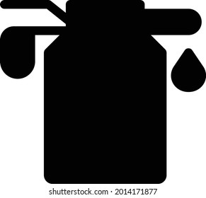 fuel with white background. fuel is a symbol of artificial intelligence.glyph flat icon.
