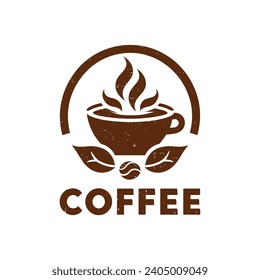 Fuel your day with the 'Coffee 
 logo design. Celebrate the power of caffeine, a humorous nod to the daily ritual that keeps us going and thriving