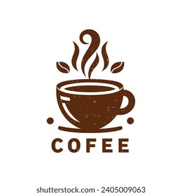 Fuel your day with the 'Coffee 
 logo design. Celebrate the power of caffeine, a humorous nod to the daily ritual that keeps us going and thriving