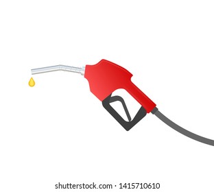 Fueling gasoline or diesel vector web banner. Filling stations network, petroleum. Vector stock illustration.