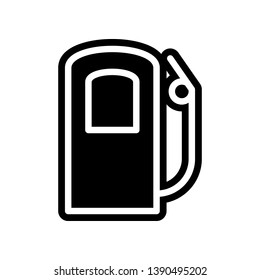 fueling icon. Element of navigation for mobile concept and web apps icon. Glyph, flat icon for website design and development, app development
