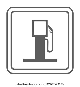 Fueling  icon isolated on background. Modern flat pictogram, business, marketing, internet concept. Trendy Simple vector symbol for web site design or button to mobile app. Logo illustration