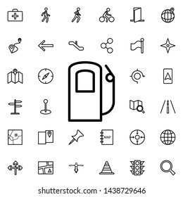 Fueling icon. Universal set of navigation for website design and development, app development
