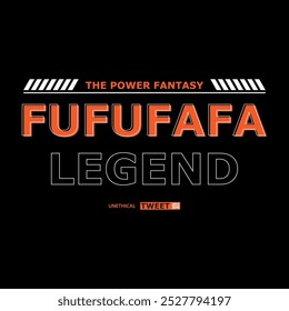 Fufufafa Legend simple vintage fashion