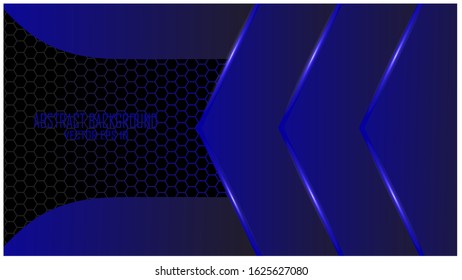 Fufuristic creative design blue backround with neon light effect