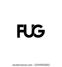 fug initial letter monogram logo design