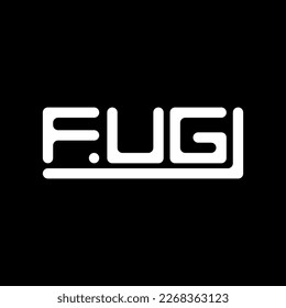 FUG letter logo creative design with vector graphic, FUG simple and modern logo.