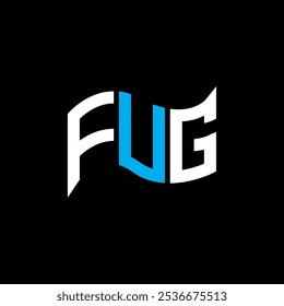 Design do logotipo FUG, logotipo simples e moderno FUG. Design luxuoso do alfabeto FUG  