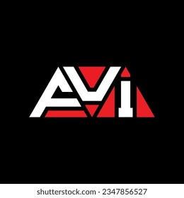 Diseño del logotipo de la letra triangular FUI con forma triangular. Monograma de diseño del logotipo del triángulo FUI. Plantilla de logotipo vectorial de triángulo FUI con color rojo. Logo triangular FUI Diseño sencillo, elegante y lujoso.