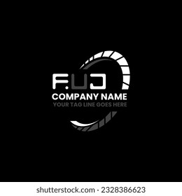 FUJ letter logo creative design with vector graphic, FUJ simple and modern logo. FUJ luxurious alphabet design  