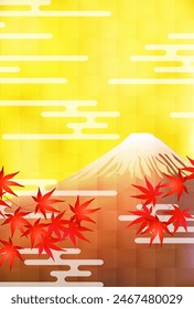 Fuji Autumn Color Maple Tree Background